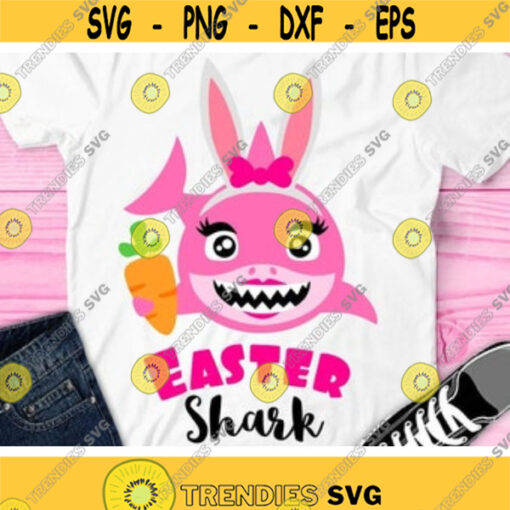 Easter Shark Svg Easter Svg Shark Bunny Ears Svg Dxf Eps Png Girl Easter Shark Svg Design for Kids Svg Silhouette Cricut Cut Files Design 126 .jpg