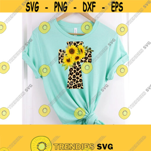 Easter Sublimation Clipart Leopard Print Cross Sublimation Design Sublimation PNG Easter Clipart Cross Sublimation Digital PNG File