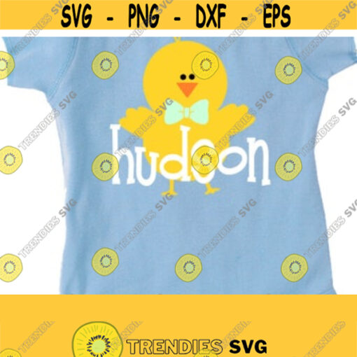 Easter Svg Chick SVG Easter Chick SVG Boy Chick Svg Easter Monogram SVG Easter Clipart Digital Cut Files Svg Eps Dxf Ai Pdf Png