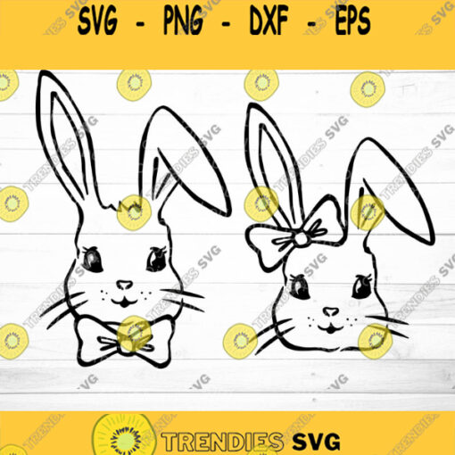 Easter Svg Easter Bunny SVG Boy Bunny Svg Girl Bunny Svg Happy Easter Svg Svg files Bunny Svg Rabbit Svg Spring svg Cricut