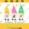 Easter Svg Easter Gnomies Svg Gnomies SVG Gnome SVG Easter Clip Art Spring Svg Cut Files Cricut Silhouette Cut File