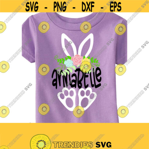 Easter Svg Easter Monogram SvgBunny Monogram Svg Bunny Svg Cute Bunny Monogram Svg SVG DXF PNG Eps Ai Pdf jPEG Digital Cut Files