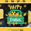 Easter Svg Easter Truck Svg Happy Easter Svg Dxf Png Eps Vintage Truck with Carrots Svg Bunny Clipart Silhouette Cricut Cut Files Design 600 .jpg