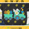 Easter Train with Eggs Svg Easter Svg Dxf Png Boy Easter Svg Easter Truck Svg Cute Train with Bunny Svg Silhouette Cricut Cut Files Design 86 .jpg