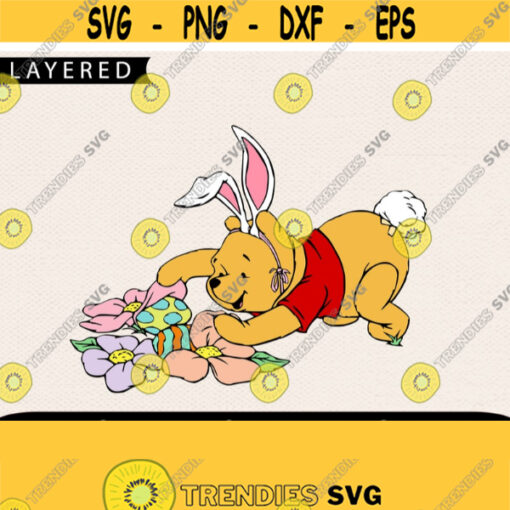 Easter Winnie Pooh Svg Easter Svg Winnie The Pooh Svg Pooh Svg Disney Easter Svg Disney Svg Svg For Kids Mom Svg Bunny Svg Design 195