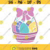 Easter basket svg easter svg easter egg svg png dxf Cutting files Cricut Cute svg designs print for t shirt Design 214