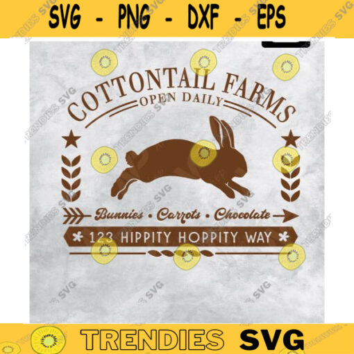 Easter farmhouse svg Cottontail farms svg Easter sign svg bunny svg bunny sign svg bunny farmhouse svg Design 260 copy