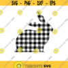 Easter svg Buffalo plaid Easter Bunny plaid Bunny silhouette Easter clipart Easter SVG Files for Cricut rabbit svg