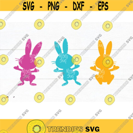Easter svg Easter Bunny svg three bunnies easter bunny svg easter clipart easter shape svg easter cut file rabbit svg easter design
