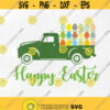 Easter svg Easter truck svg Truck with eggs svg Happy Easter svg Bunny dxf jpeg png pdf cutting files for Silhouette Cameo Cricut Design 163