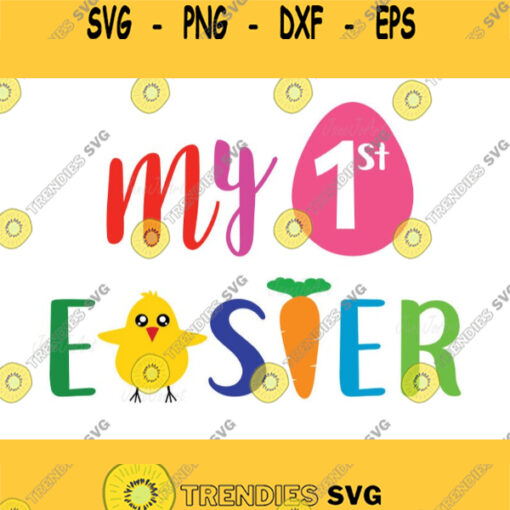 Easter svg My 1st easter svg My first easter svg ClipartvectorDXF Png Cricut Cut files Easter bunny svg Easter day svg Bunny shirt
