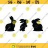 Easter svg easter bunny svg Easter bunny clipart rabbit svg easter clipart three bunnies Bunny silhouette easter cut file