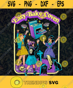 Easy Bake Coven Svg Goth Funny Baking Svg Gift For Baker Svg Funny Halloween Svg – Instant Download