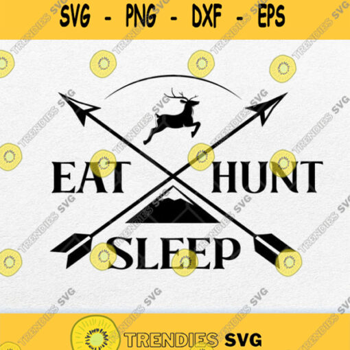 Eat Sleep Hunt Svg Png