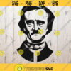 Edgar Allen Poe SVG Cutting Files Edgar Poe Digital Clip Art Nevermore SVGRaven Silhouette. Design 89