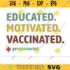 Educated Motivated Vaccinated SVG vaccinated svg quarantine svg VACCINE SVG i got my shot svg vaccination svg virus vaccine svg copy