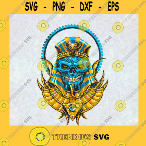 Egyptian Skull King Skeleton Dark Fantasy Art SVG Birthday Gift Idea for Perfect Gift Gift for Friends Gift for Everyone Digital Files Cut Files For Cricut Instant Download Vector Download Print File