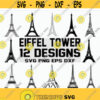 Eiffel Tower SVG Paris SVG landmark SVG Travel svg Clipart Stencil Cut File Cricut Silhouette Vector Design 169