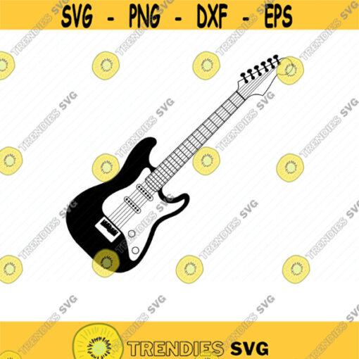 Electric Guitar SVG. Electric Guitar PDF. Electric Guitar Cutting file. Electric Guitar Print. Guitar Silhouette. Guitar Svg. Clipart. PNG.