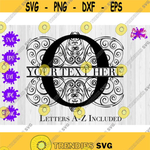 Elegant Swirl Split Monogram Svg Svg Files For Cricut Family Monogram Svg Floral Wedding Letters Teacher Name Svg Initial Mailbox Monogram Design 59
