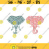 Elephant Head Mandalay Animal yoga Cuttable Design SVG PNG DXF eps Designs Cameo File Silhouette Design 316