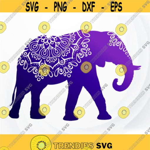 Elephant Mandala SVG Elephant for Cricut African Animals SVG Elephant Clipart Elephant Silhouette Elephant SVG Elephant Zentangle Design 81.jpg
