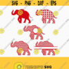 Elephant Monogram frames SVG Elephant SVG CriCut Files frame Cricut download svg jpg png dxf Silhouette cameo Design 288