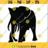 Elephant SVG Files Vector Images Clipart Cutting Files SVG Image For Cricut African Elephant Silhouettes Eps Png Dxf Clip Art Design 377