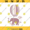 Elephant svg baby elephant svg hot air balloon svg png dxf Cutting files Cricut Funny Cute svg designs print for t shirt Design 514