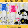 Elephant svg bundle mom and baby elephant svg elephant clipart cut files for cricut silhouette png eps svg Design 2960