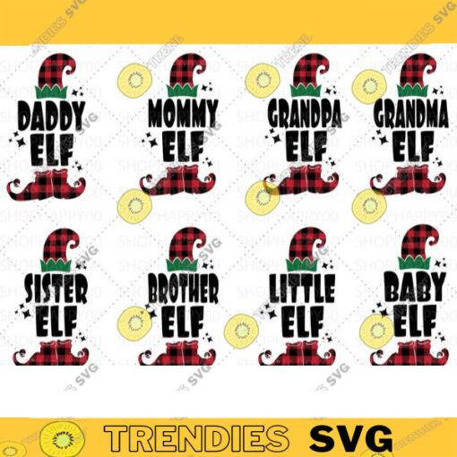 Elf Family SVG Elf svg Christmas SVG Mommy Daddy Baby Elf svg Christmas shirt design Clipart Vector Iron Cut files Cricut 214 copy