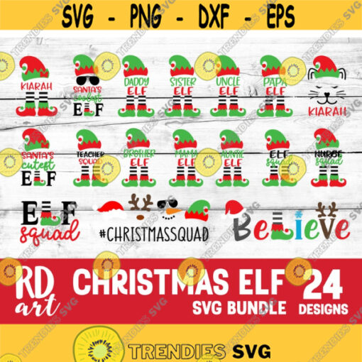Elf Family Svg Bundle Christmas Family Bundle Svg Elf Family Matching Shirts Mom Dad Uncle Aunt Funny Kids Svg File for Cricut Png Dxf Design 7410.jpg