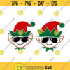 Elf Hip Sunglasses Christmas Cuttable Design SVG PNG DXF eps Designs Cameo File Silhouette Design 2020