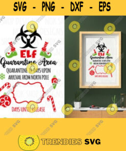 Elf Quarantine Area SVG File Christmas Elf Quarantine Cut Files Christmas Elf Quarantine Box SVG Elf Quarantine Jar SVG Cricut Silhouette 10