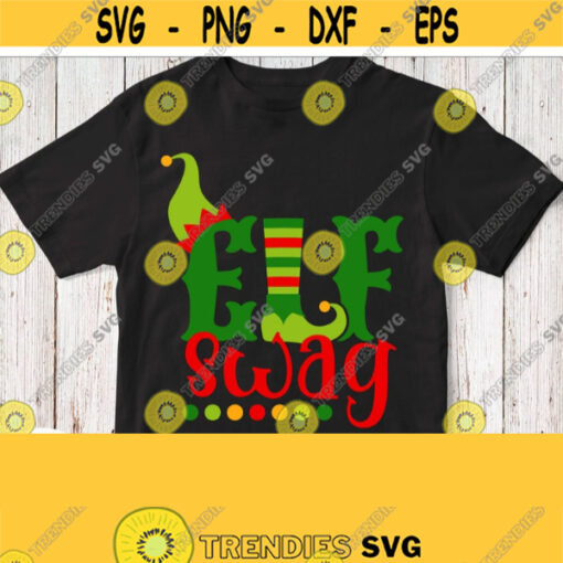 Elf Swag Svg Kids Christmas Shirt Svg Cut Print Sublimation File ChildBaby Boy Girl Cricut Design Silhouette Iron on Transfer Image Design 925