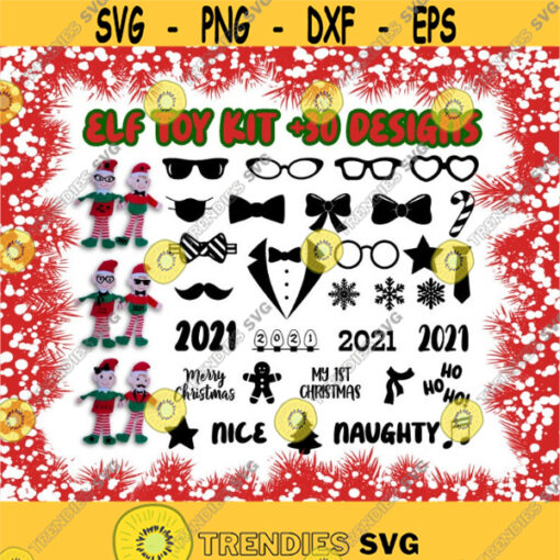 Elf toy kit SVG Elf SVG kit Christmas Elf Dress up kit Elf Christmas SVG