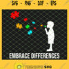 Embrace Differences Support Autism Awareness Day SVG PNG DXF EPS 1