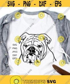 English Bulldog Puppy SVG  png cutting files for Cricut and Silhouette