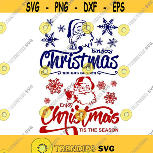 Enjoy Christmas Cuttable Design SVG PNG DXF eps Designs Cameo File Silhouette Design 832