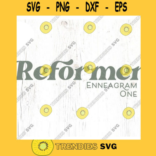 Enneagram Type 1 SVG cut file Retro Enneagram svg for shirt Perfectionist svg Reformer svg Christian svg Commercial Use Digital File