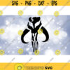 Entertainment Clipart Black Mandelorian Krybes Symbol Skull of the Bantha or Mythosaur Inspired by Star Wars Digital Download SVG PNG Design 534