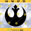 Entertainment Clipart Black Rebel Alliance Symbol Starbird Emblem for Uniforms Helmets Inspired by Star Wars Digital Download SVGPNG Design 376