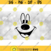 Entertainment Clipart Black Smiley Smiling Face with Eyes Nose Mouth Inspired by Traditional Mickey Mouse Digital Download SVG PNG Design 392