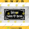 Entertainment Clipart Black Welcome Foolish Mortals Sign Cutout Frame Inspired by the Haunted Mansion Ride Digital Download SVG PNG Design 510