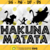 Entertainment Clipart Lion King Simba Timon Pumbaa with Hakuna Matata No Worries for the Rest of Your Days Digital Download SVGPNG Design 307