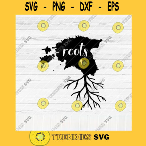 Estonia Roots SVG File Home Native Map Vector SVG Design for Cutting Machine Cut Files for Cricut Silhouette Png Pdf Eps Dxf SVG