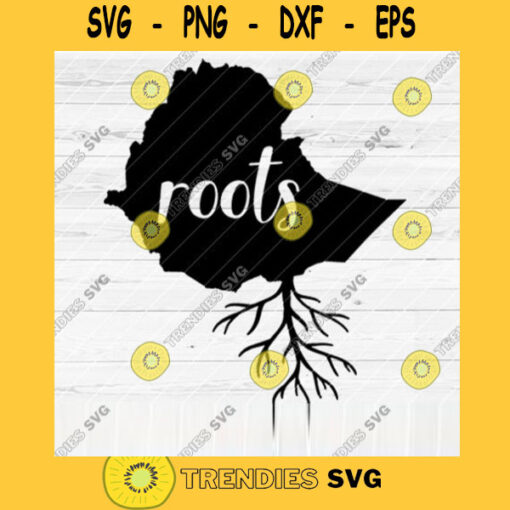 Ethiopia Roots SVG File Home Native Map Vector SVG Design for Cutting Machine Cut Files for Cricut Silhouette Png Pdf Eps Dxf SVG