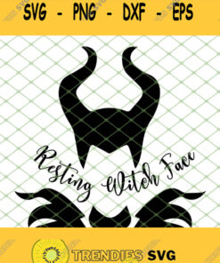 Evil Queen Resting Witch Face SVG PNG DXF EPS 1