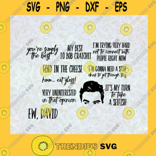 Ew David quotes bundle Schitts Creek gifts Quarantine David SVG Birthday Gift Idea for Perfect Gift Gift for Everyone Digital Files Cut Files For Cricut Instant Download Vector Download Print Files