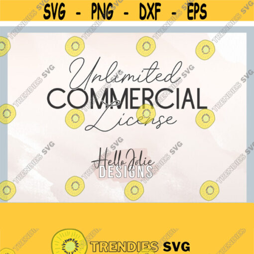Extended Commercial Use License Hello Jolie Designs